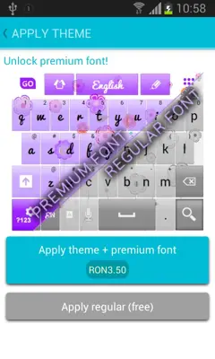 Flowers keyboard theme android App screenshot 6